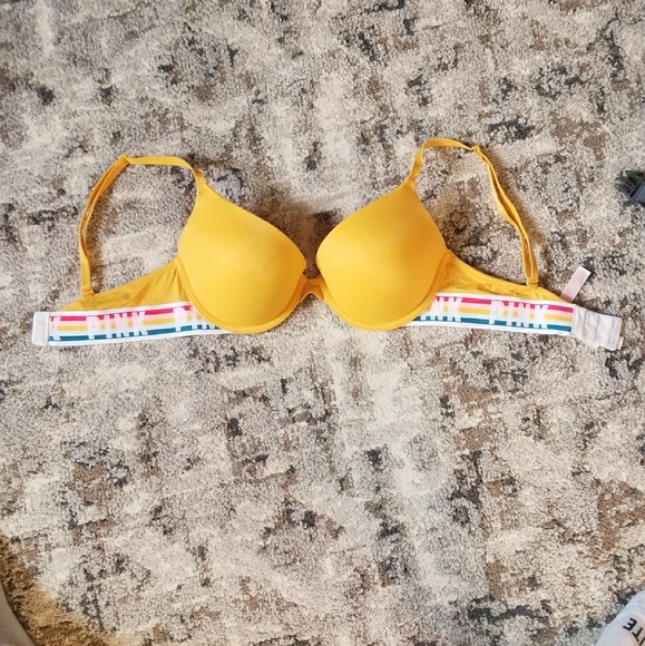 PINK Victoria's Secret Other - Victoria's secret pushup bra. Beautiful mango yellow color.